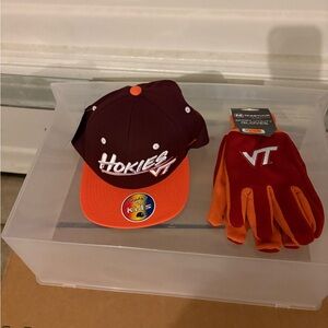 Hokies VT Cap and Gloves Set